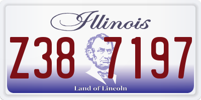 IL license plate Z387197