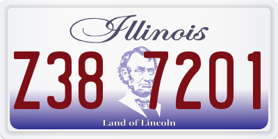 IL license plate Z387201