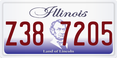 IL license plate Z387205