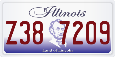 IL license plate Z387209
