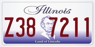 IL license plate Z387211