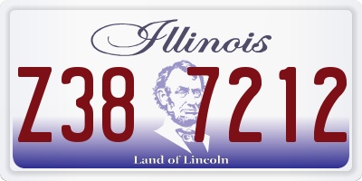 IL license plate Z387212