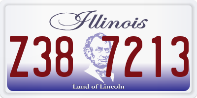 IL license plate Z387213