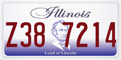 IL license plate Z387214
