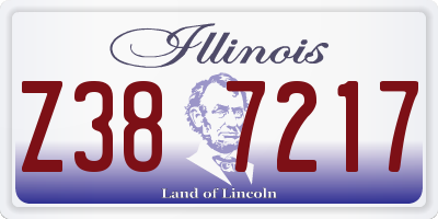 IL license plate Z387217