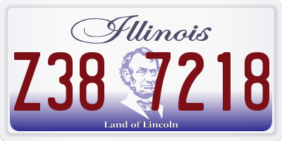 IL license plate Z387218