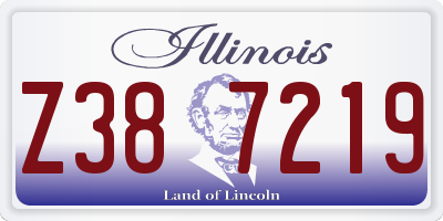 IL license plate Z387219