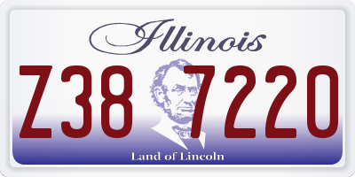 IL license plate Z387220