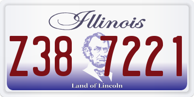 IL license plate Z387221