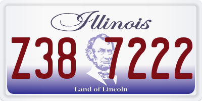 IL license plate Z387222
