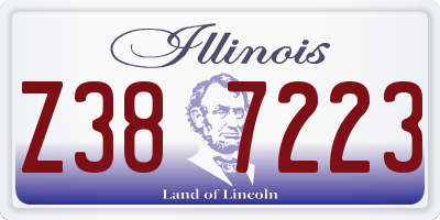 IL license plate Z387223