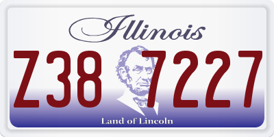 IL license plate Z387227