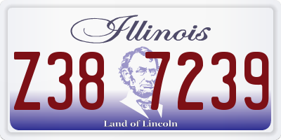IL license plate Z387239