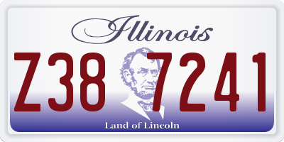 IL license plate Z387241