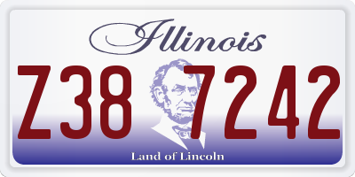 IL license plate Z387242