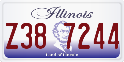 IL license plate Z387244