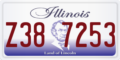 IL license plate Z387253