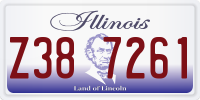 IL license plate Z387261