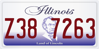IL license plate Z387263