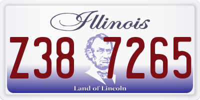 IL license plate Z387265