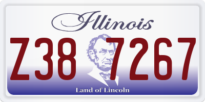 IL license plate Z387267