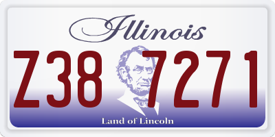 IL license plate Z387271