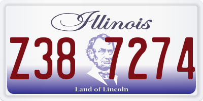 IL license plate Z387274