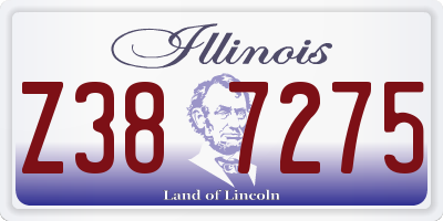 IL license plate Z387275