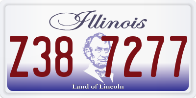 IL license plate Z387277
