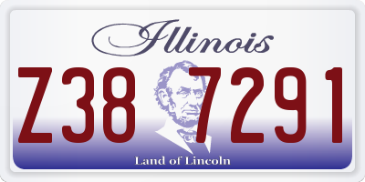 IL license plate Z387291