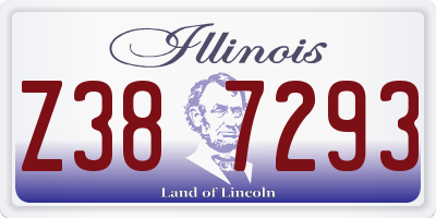 IL license plate Z387293