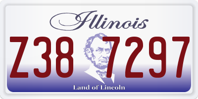 IL license plate Z387297