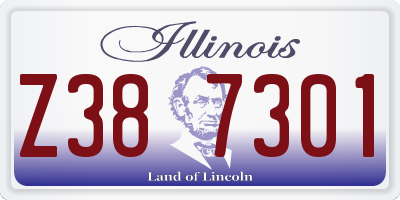 IL license plate Z387301