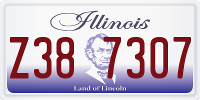 IL license plate Z387307