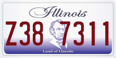 IL license plate Z387311