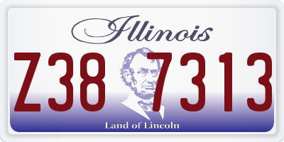 IL license plate Z387313