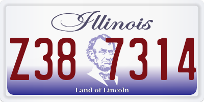 IL license plate Z387314