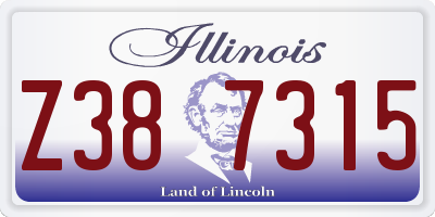 IL license plate Z387315