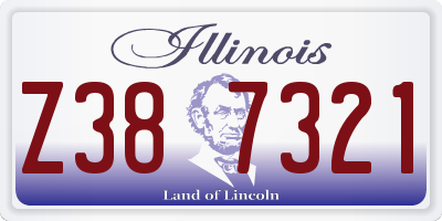 IL license plate Z387321