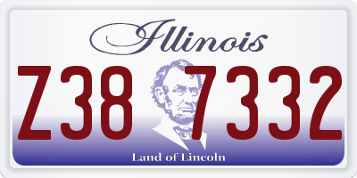 IL license plate Z387332