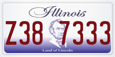IL license plate Z387333