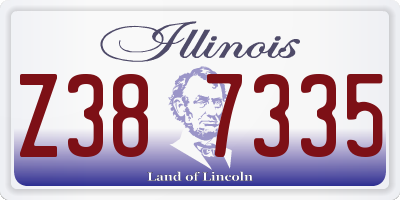 IL license plate Z387335