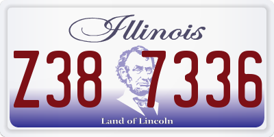 IL license plate Z387336