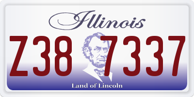 IL license plate Z387337