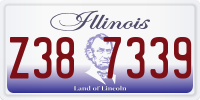 IL license plate Z387339