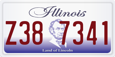 IL license plate Z387341