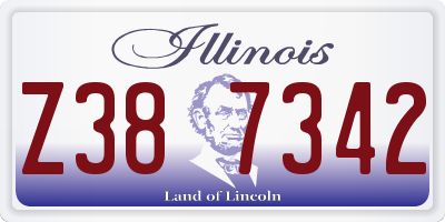 IL license plate Z387342