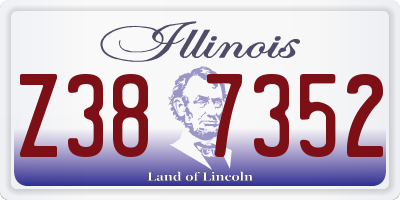 IL license plate Z387352