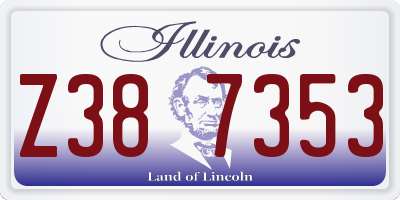 IL license plate Z387353