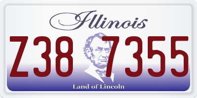 IL license plate Z387355